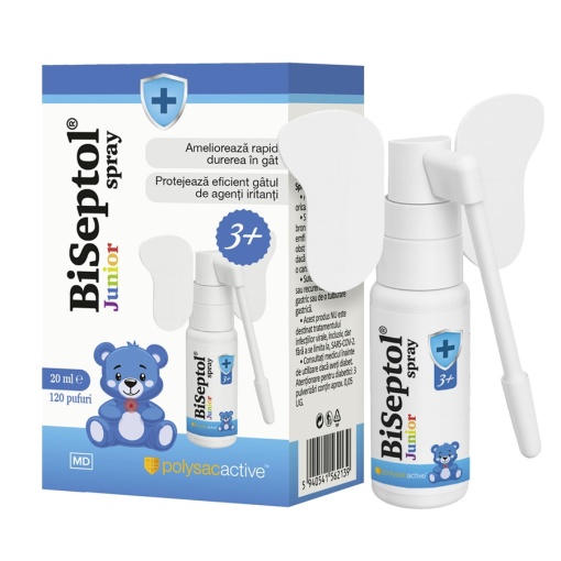 Biseptol Junior3+ ani spray  20ml Dacia Plant