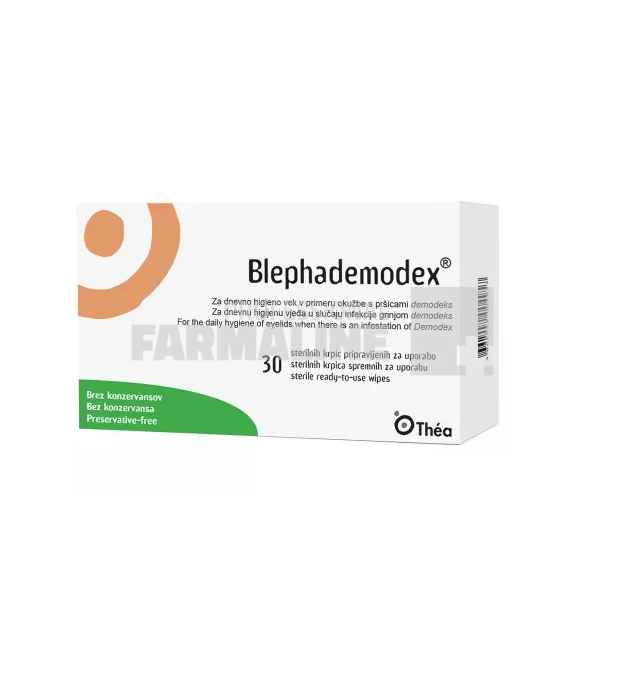 Blephademodex servetele sterile pentru igiena oculara 30 bucati