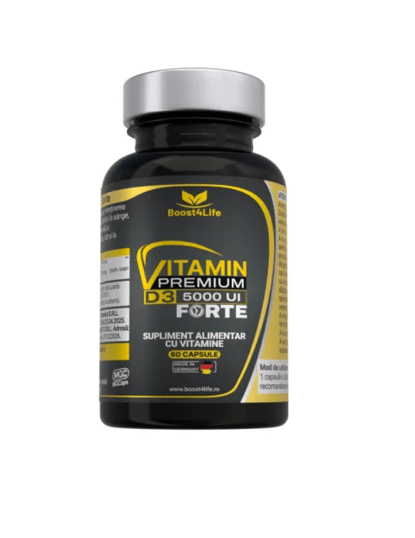 Boost4Life Vitamina D3 Premium Forte 5000 UI 60 capsule moi