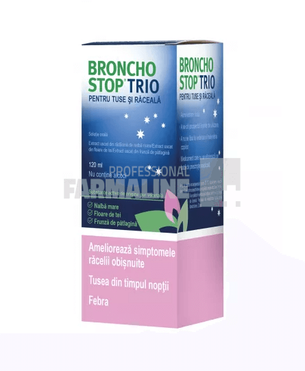 Bronchostop Trio pentru tuse si raceala solutie orala120 ml