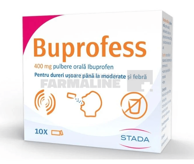 Buprofess 400 mg 10 plicuri