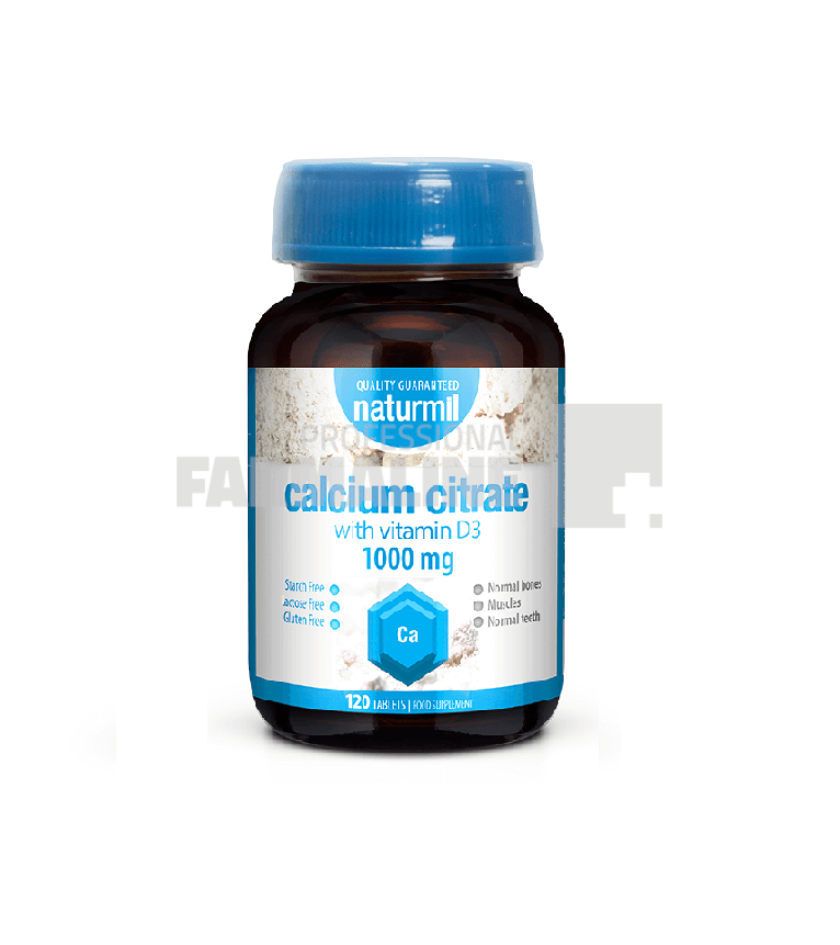 Calcium Citrate cu Vitamina D3 1000 mg  120 comprimate