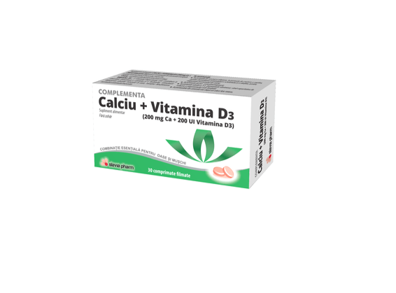 Calciu cu D3 30 capsule