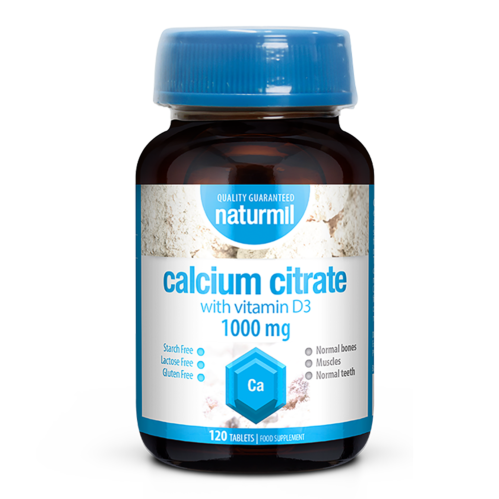 Calcium Citrate cu Vitamina D3 1000 mg  120 comprimate