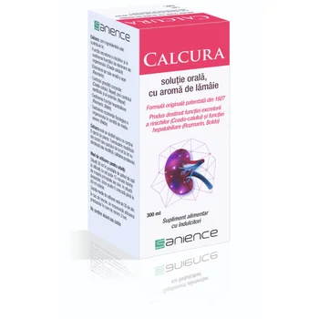 Calcura solutie orala, aroma lamaie 300ml Sanience