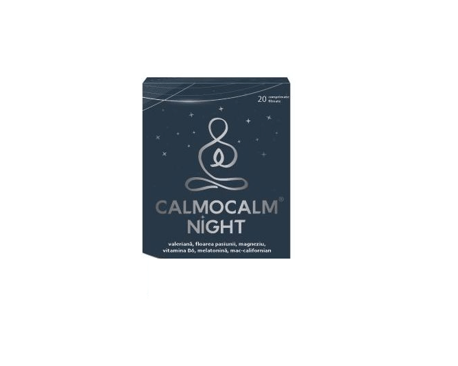 Calmocalm night, 20 comprimate filmate, Laropharm