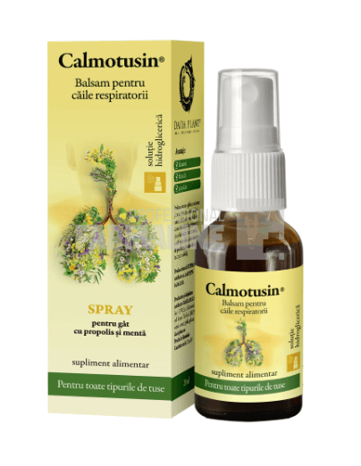Calmotusin spray pentru gat cu propolis si menta 20 ml