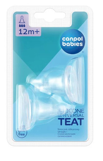 Canpol 18/117 tetine silicon nr 3 flux mare 12+ luni
