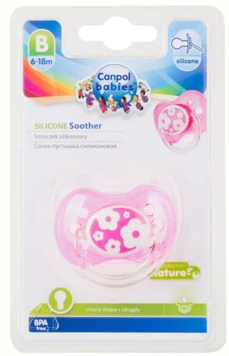 Canpol 22/435 suzeta rotunda din silicon 6- 18 luni