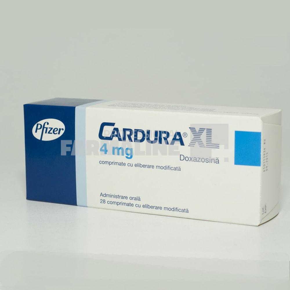 CARDURA XL 4 mg (vezi G04CAN1) X 28