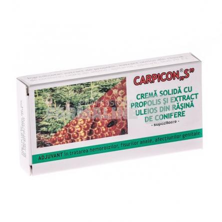 Carpicon "S" Crema solida cu Propolis si Extract uleios de Rasina de conifere 10 bucati x 1g