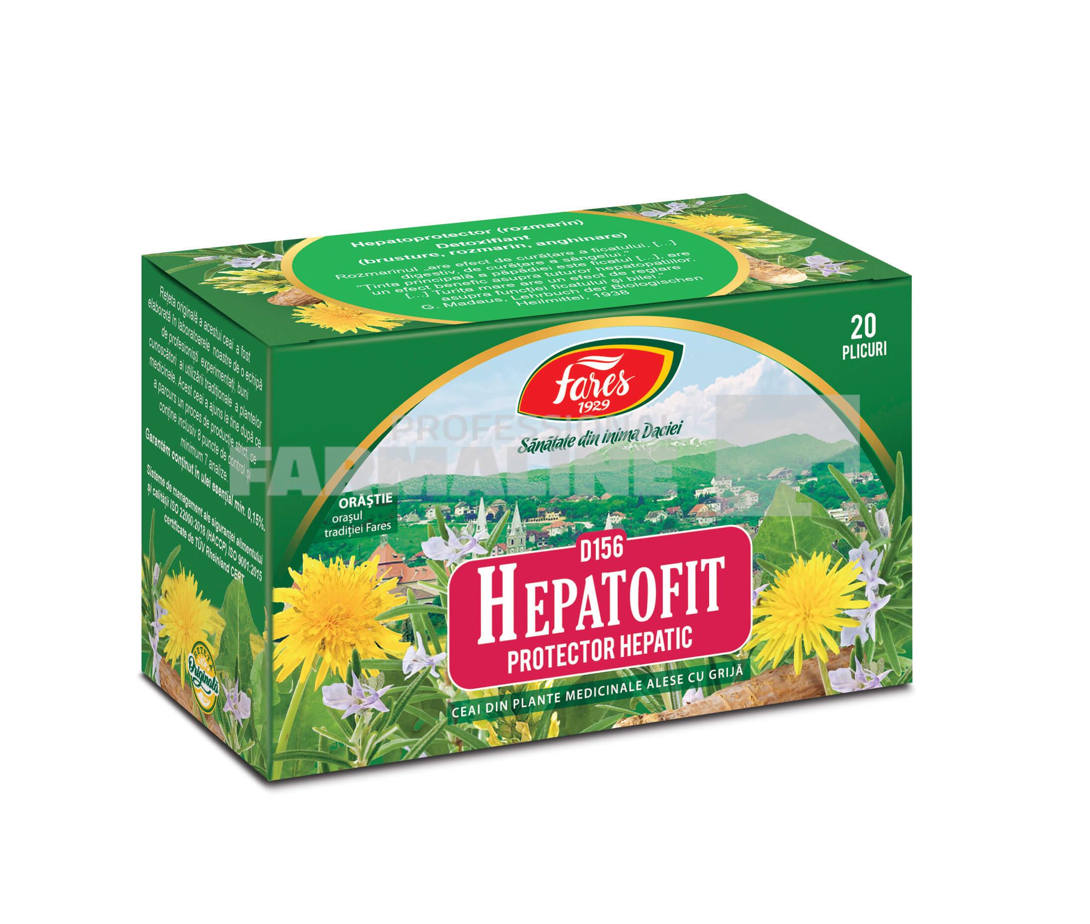 Ceai hepatofit D156 20 plicuri