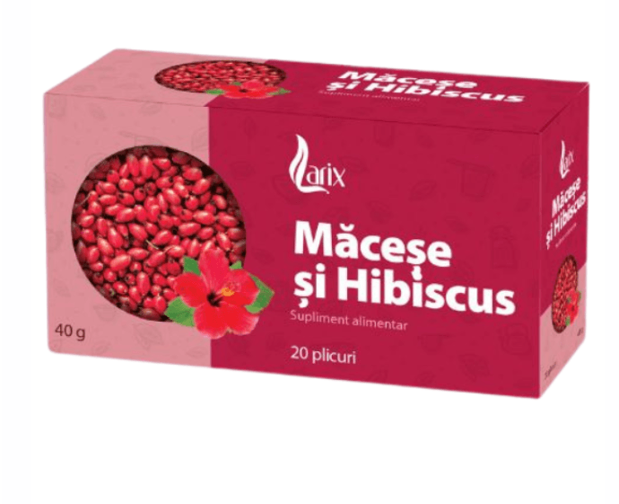 Ceai macese si hibiscus 20 plicuri