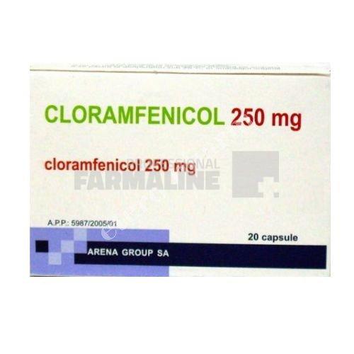 Cloramfenicol 250 mg x 20 caps. AR