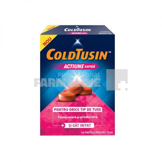 pastile de supt cu albastru de metil ColdTusin pastile pentru tuse 20 pastile