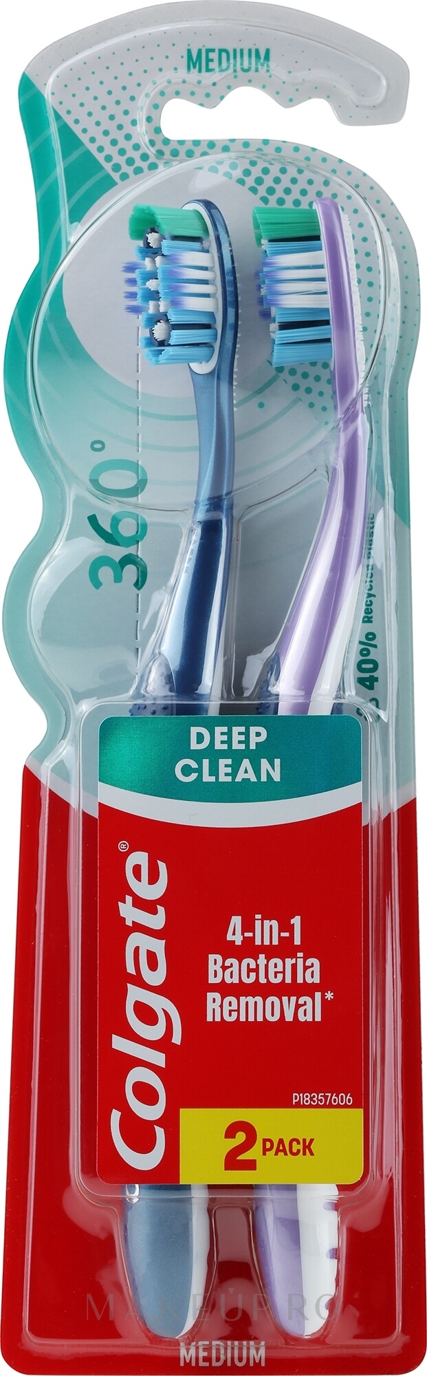 Colgate Periuta de dinti 360 Deep Clean Medium 1+1 Gratis