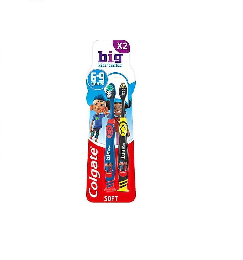 Colgate Soft - Big Kids Smile Periuta de dinti copii 6 - 9 ani 2 buc