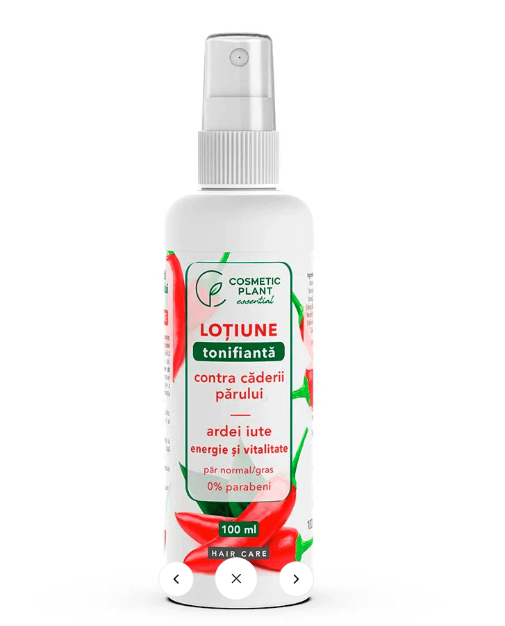 Cosmetic Plant Lotiune tonifianta contra caderii parului cu ardei iute 100 ml