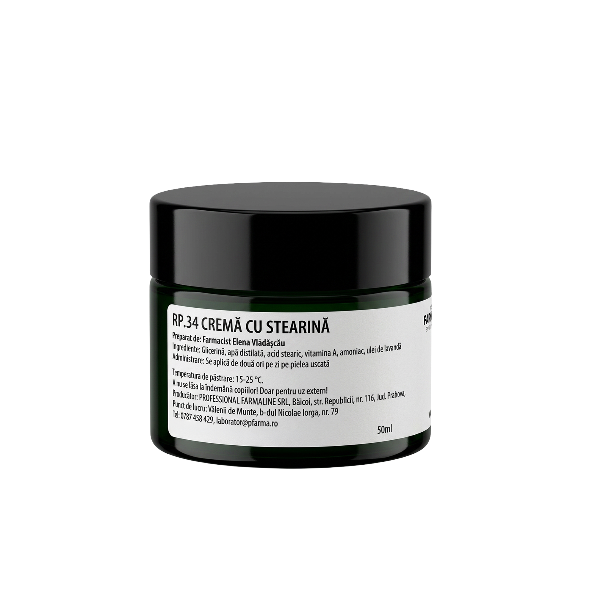 Crema cu stearina pentru maini si picioare crapate 50 ml