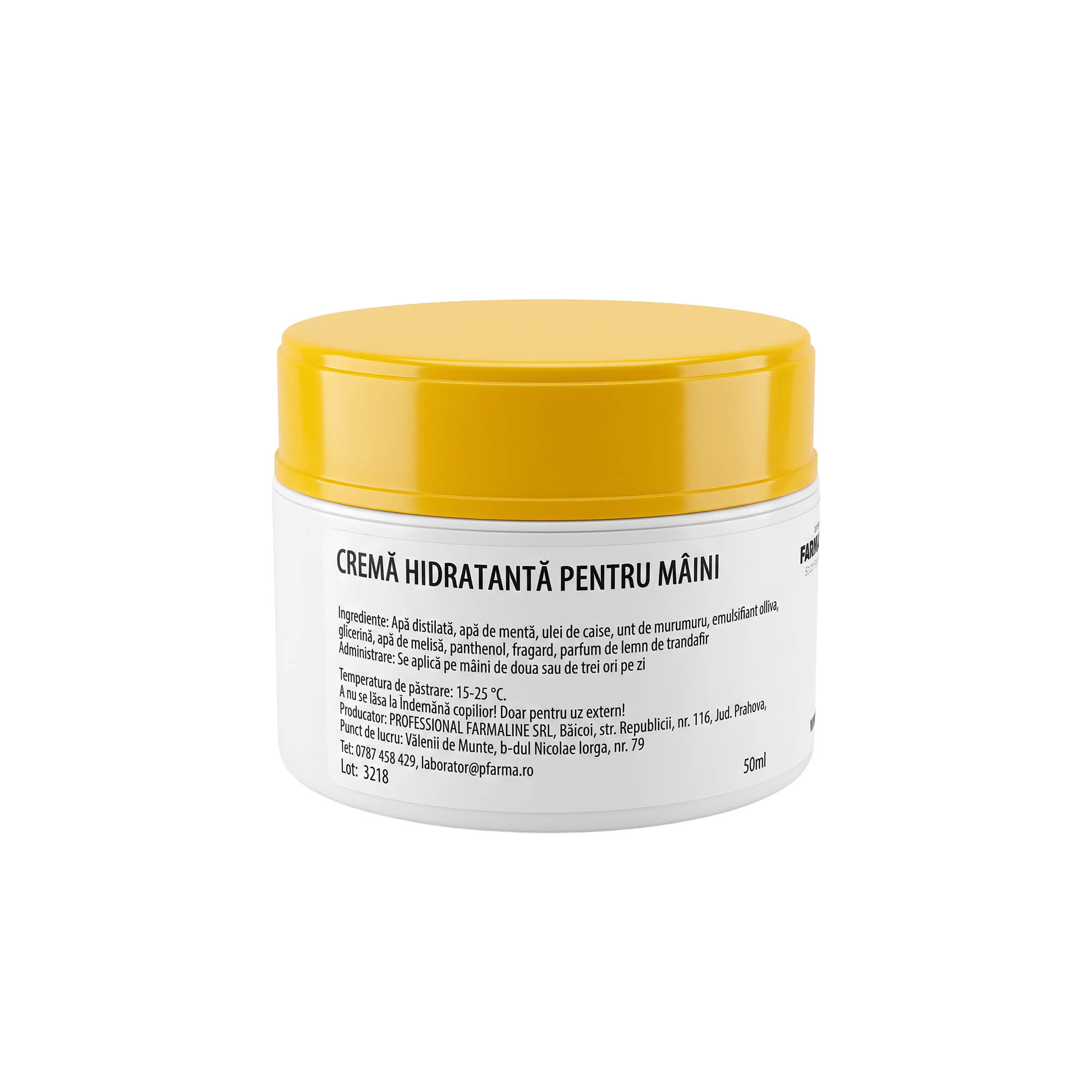 Crema hidratanta de maini 50 ml