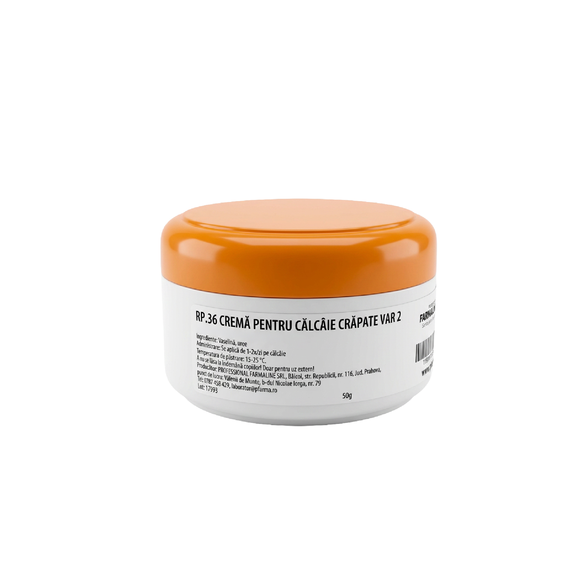 Crema pentru calcaie crapate varianta 2  50 g