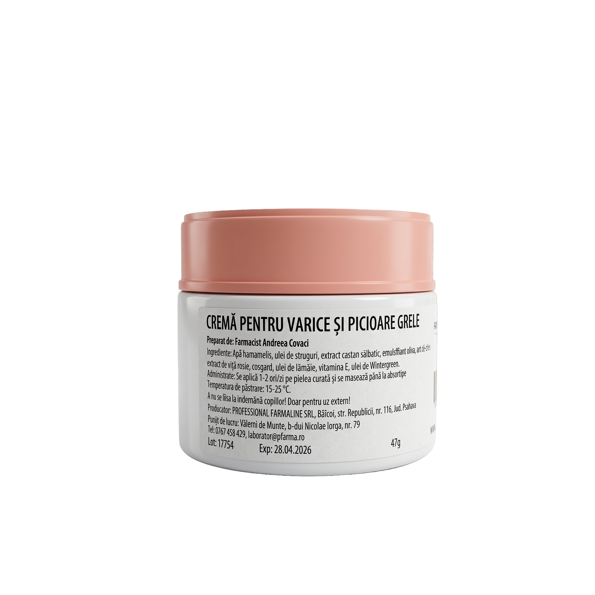 Crema pentru varice si picioare grele 47 g