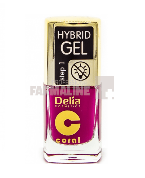Delia Coral Hybrid Gel Color step 1 Lac unghii 21