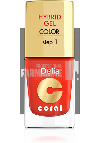 Delia Coral Hybrid Gel Color step 1 Lac unghii 14