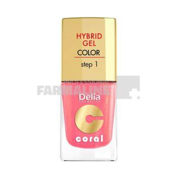 Delia Coral Hybrid Gel Color step 1 Lac unghii 16