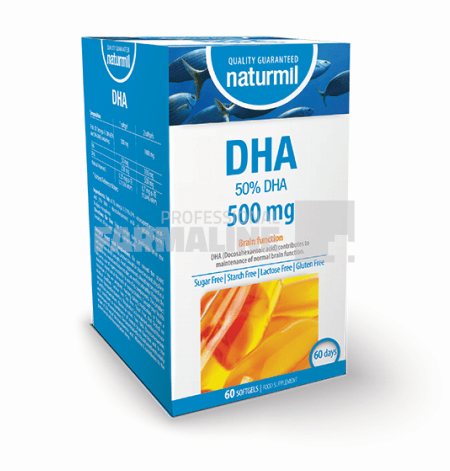 Naturmil DHA 50% 500 mg 60 capsule gelatinoase moi