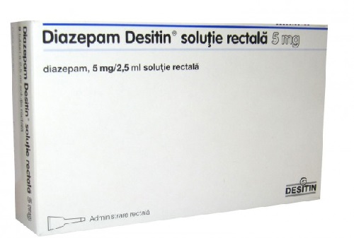 Diazepam desitin rectal tube 5mg