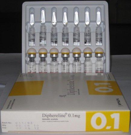 DIPHERELINE 0,1 mg x 7 LIOF. + SOLV. PT. SOL. INJ. 0,1mg IPSEN PHARMA - BEAUFOUR