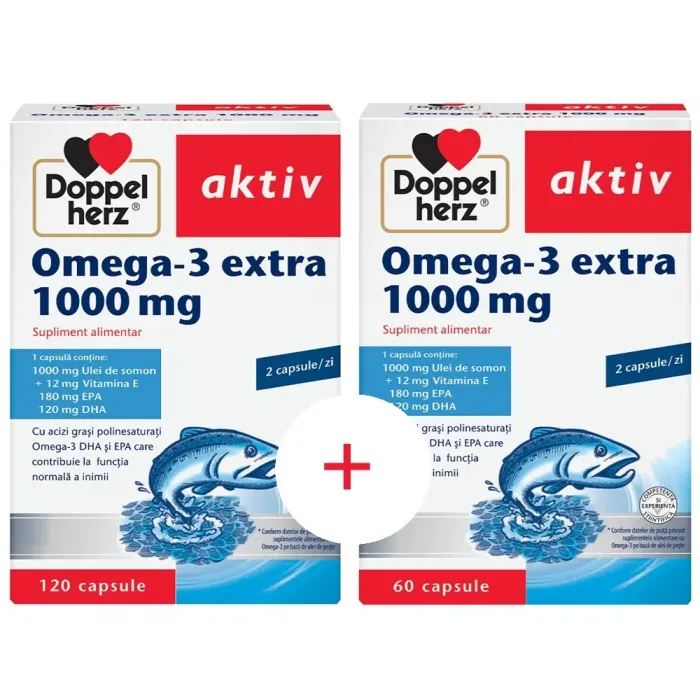 Doppelherz Aktiv Omega 3 Extra 1000 mg 120 capsule + 60 capsule