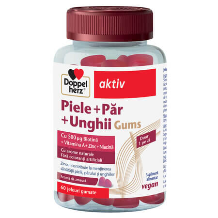 Doppelherz Piele+Par+Unghii 60 jeleuri gumate