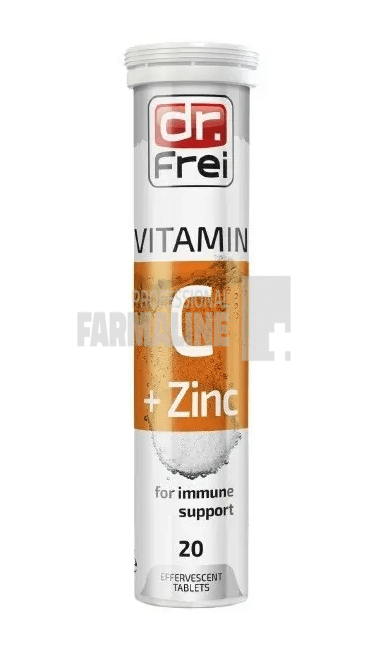 Dr. Frei Vitamina C 1000 mg + Zinc 20 tablete efervescente