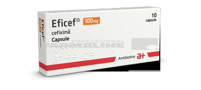 EFICEF 100 mg x 10 CAPS. 100mg ANTIBIOTICE S.A.