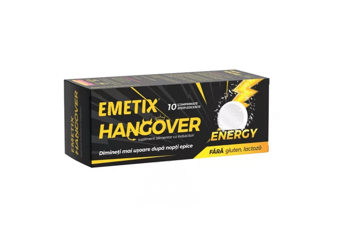 Emetix Hangover Energy 10 comprimate efervescente