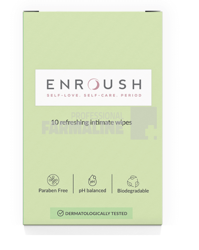 Enroush Servetele intime biodegradabile 10 bucati