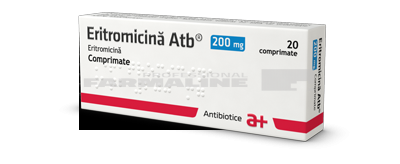 ERITROMICINA ATB 200 mg x 20 COMPR. 200mg ANTIBIOTICE SA