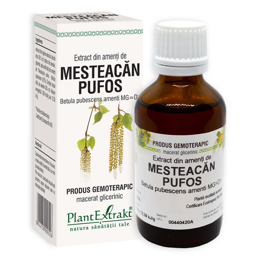 Extract din amenti de mesteacan pufos hidro-glicero-alcoolic 50 ml