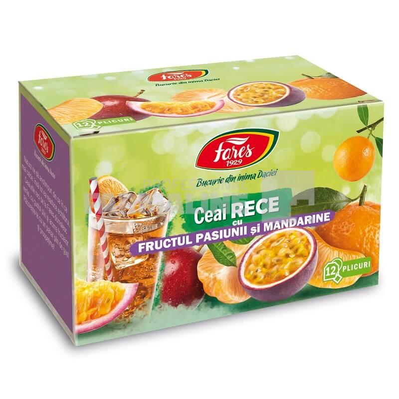 Fares Ceai rece cu fructul pasiunii si mandarine 12 plicuri