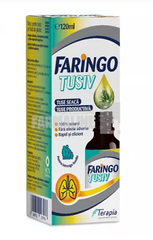 pastile de calmare pe baza de plante Faringo Tusiv sirop pe baza de plante 120 ml