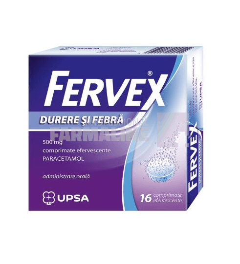 Fervex Durere si Febra 500 mg 16 comprimate efervescente