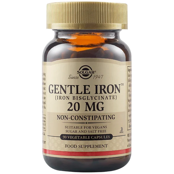 Pret Bun Fier cu actiune blanda -gentle iron bisglicinat de fier 20 mg  90 caps. Solgar - Deosebit Vitamine si alte suplimente pfarma.ro