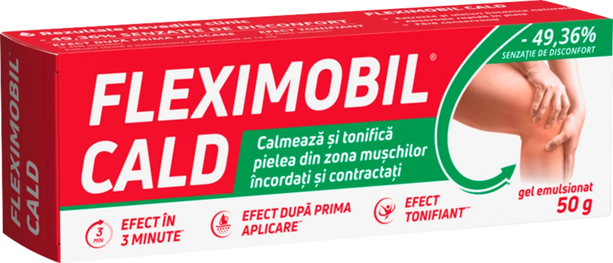 Fleximobil cald gel cu efect de incalzire 50 g