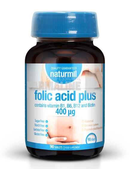 Naturmil Folic Acid Plus 400 mg 90 tablete