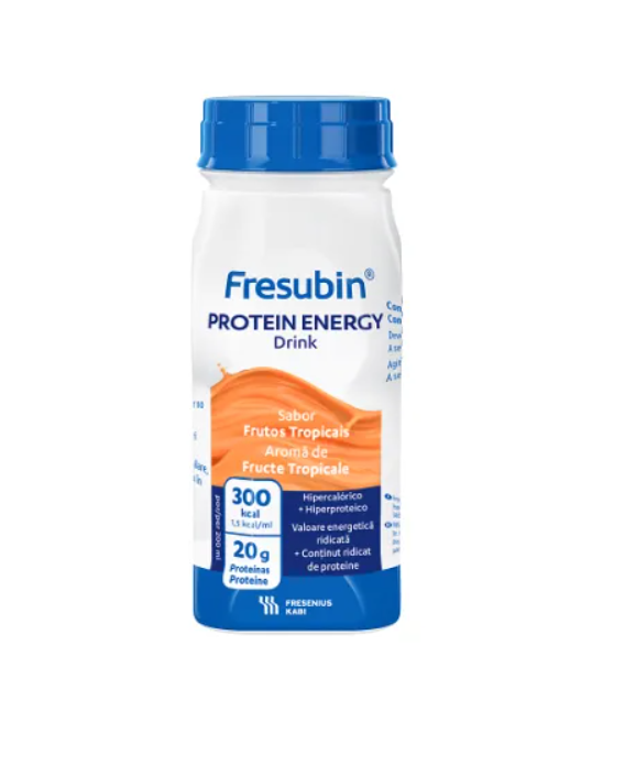 Fresubin Protein Energy  Drink cu aroma de fructe tropicale 200 ml 4 bucati