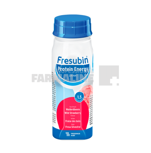 Fresubin Protein Energy Drink cu aroma de capsuni 200 ml 4 bucati