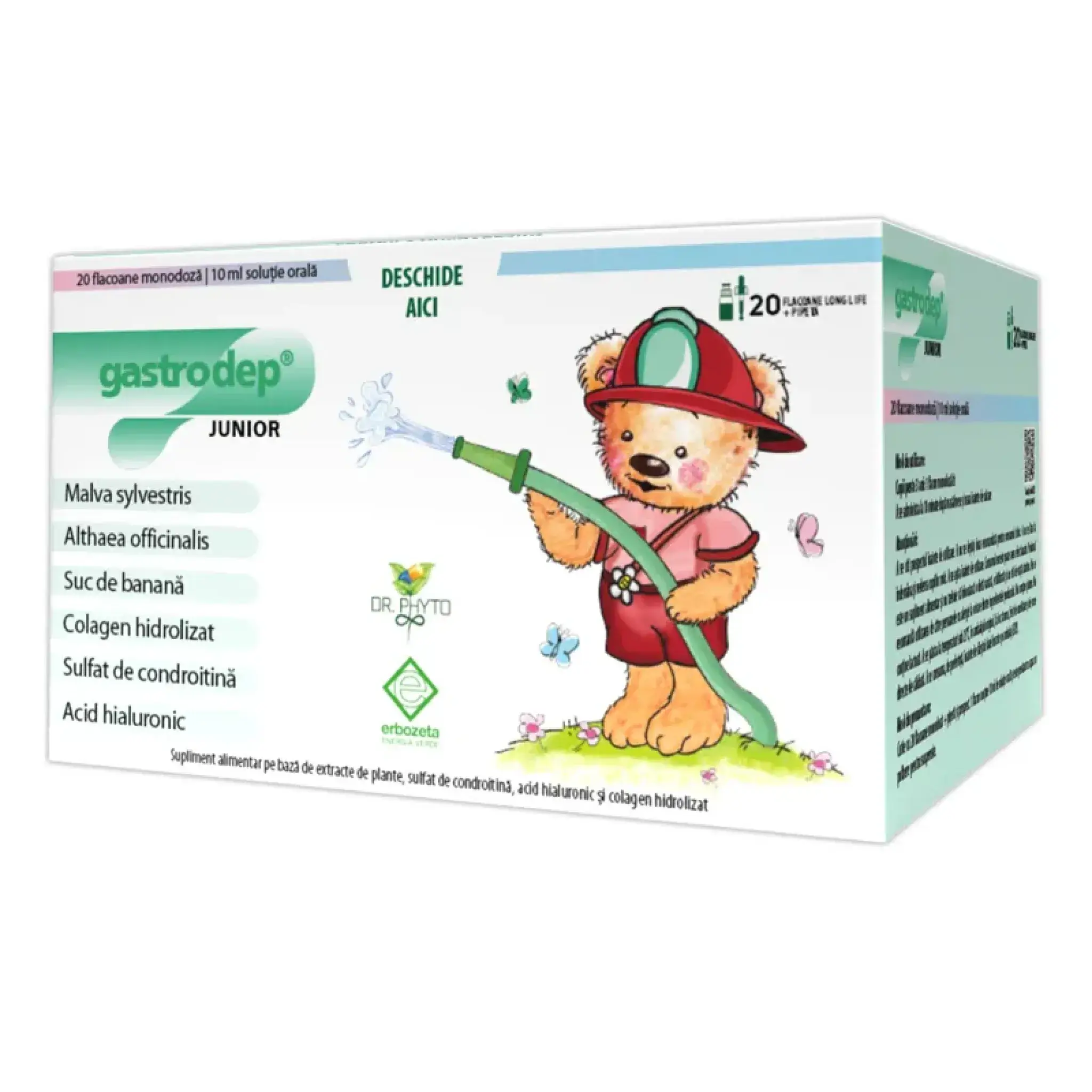 Gastrodep Junior solutie orala 20 flacoane 10 ml