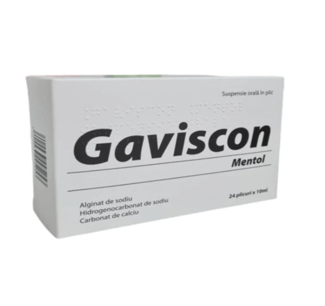 Gaviscon Mentol 12 plicuri